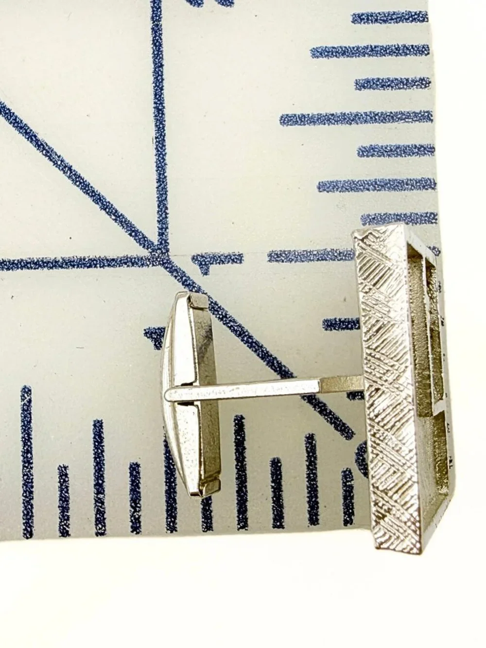 Sarah Coventry Designer Signed Textured Silver Plated  Spartan Head Cufflinks